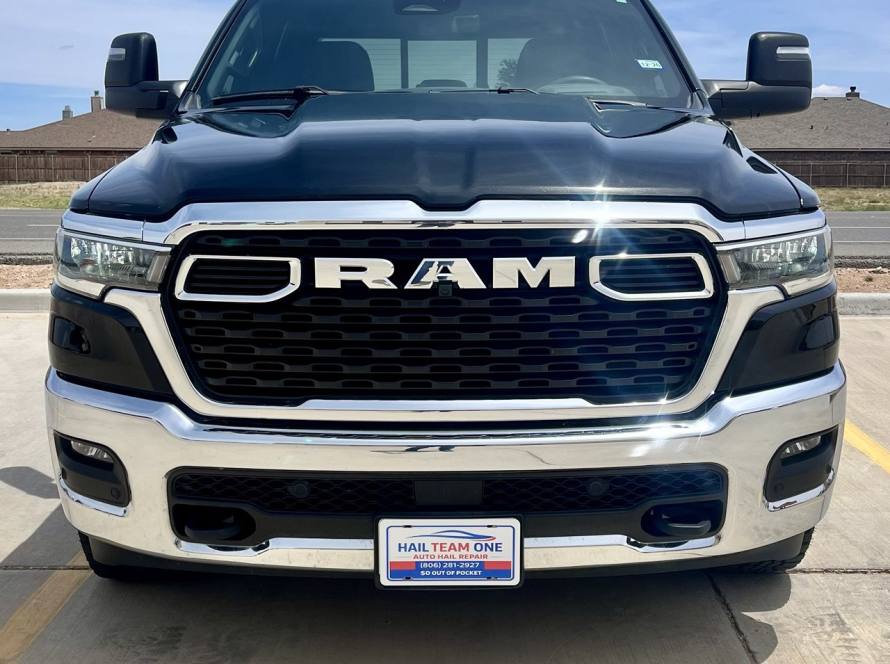 2025 RAM Truck at Hail Team One Auto Hail Repair in Wolfforth Texas