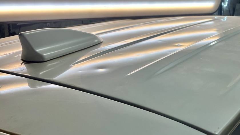 Hail Damage Roof Dents Inspection at Hail Team One in Wolfforth Texas