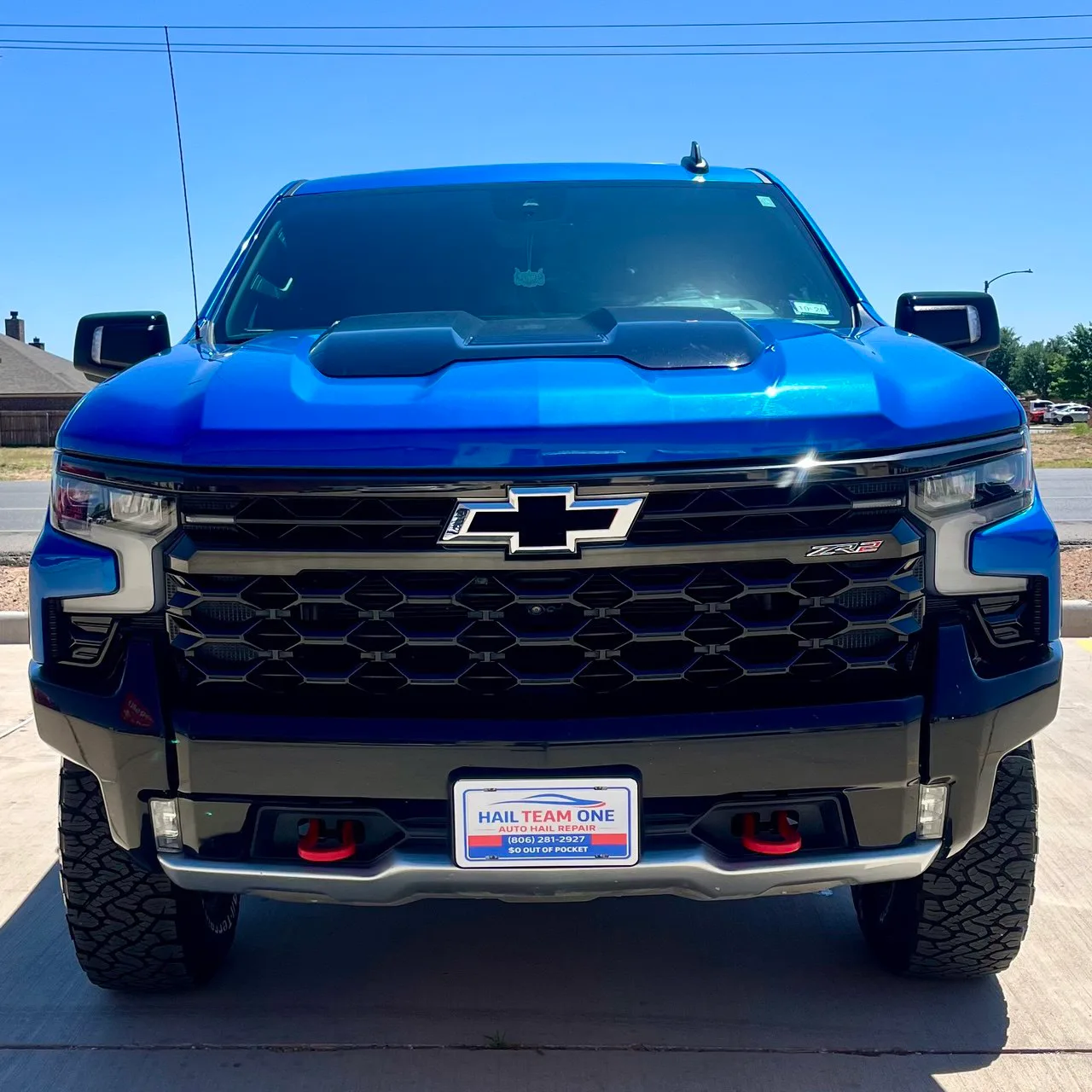 Chevrolet Silverado hail damage repair completed by Hail Team One