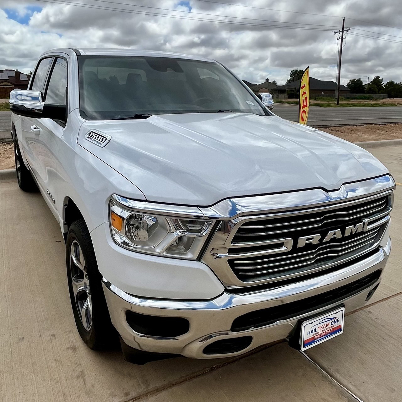 2024 RAM 1500 hail damage repair in Lubbock Texas by Hail Team One